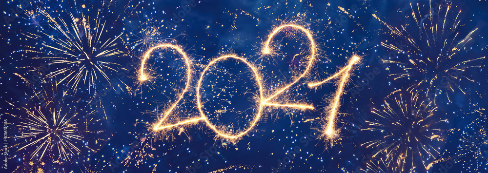 Happy New Year 2021 - obrazy, fototapety, plakaty 