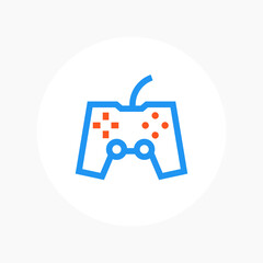 Wall Mural - gamepad line icon