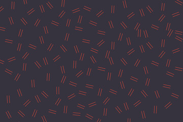 Wall Mural - abstract background pattern made with short lines. simple, minimal and modern vector art in orange a