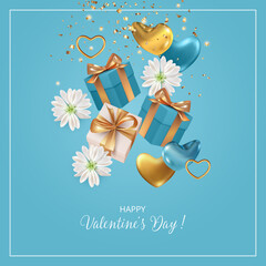 Wall Mural - Valentine's day card