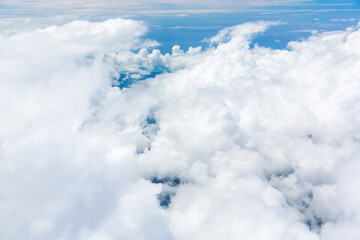 Aerial view between San Jose and Puerto Jimenez, Costa Rica, Central America, America