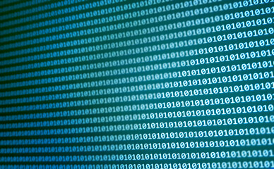 binary code background. technology pattern. coding concept. hacker attack in virtual space. software