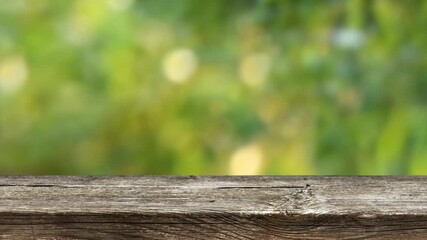 Canvas Print - Empty wooden table background