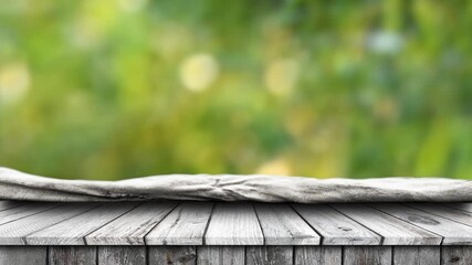 Canvas Print - Empty wooden table background	