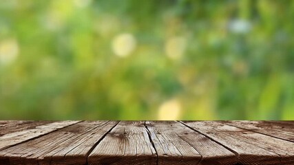 Canvas Print - Empty wooden table background	