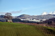 Blick vom Schönberg auf den Schwarzwald an einem sonnigen Tag im Winter