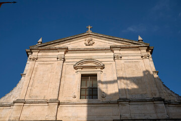 Wall Mural - Ceglie, Italy - September 07, 2020: View of Collegiata di Santa Maria Assunta