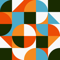 Poster - geometric pattern abstract minimalist background. geometric shapes different shape. poster banner or