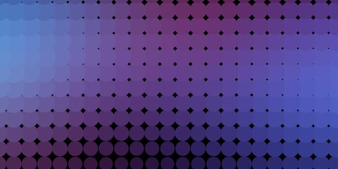 Dark Purple vector background with spots.