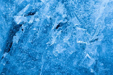 Poster - beautiful blue ice. background for design