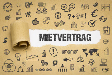 Poster - Mietvertrag