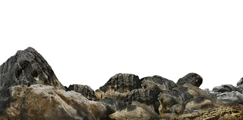Wall Mural - rock isolated on white background