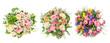 Spring bouquet Soft pastel roses tulips anemone eustoma flowers