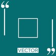 © NUSHABA - square    vector icon Linear icon. Editable stroke line