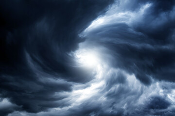 Wall Mural - blurred whirlwind in the clouds