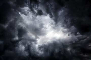 Wall Mural - dramatic clouds background