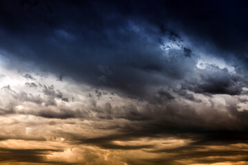 Wall Mural - dramatic clouds background
