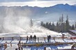 armatki śnieżne, naśnieżanie stoków narciarskich na Gubałówce 