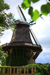 Sticker - old windmill in the country