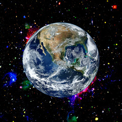 Wall Mural - our unique planet from space. the elements of this image furnished y nasa.