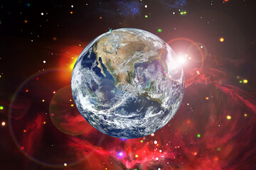 Wall Mural - high quality earth image. the elements of this image furnished by nasa.