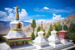Likir, Buddhist temple, Buddhist stupa, Buddhist frescoes and icons, painting on the walls, Buddhist thangkas, Tibetan Buddhism, Ladakh, Zanskar, Tibet