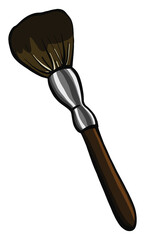 Poster - Makeup brush, illustration, vector on a white background.