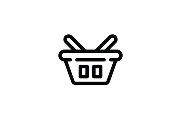 Sticker - Take Away Outline Icon - Noodle