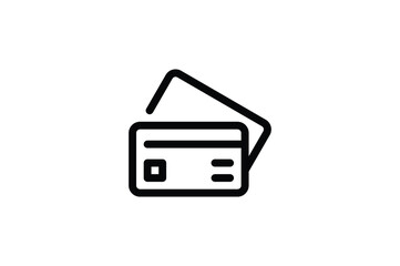 Poster - Mall Outline Icon - Atm Card