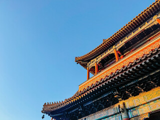 Canvas Print - A beautiful shot of ancient Chinese architecture