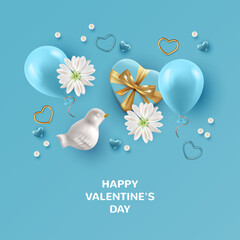 Wall Mural - Valentine's day card