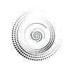 © miloje - Halftone dots in circle form. round logo . vector dotted frame . design element