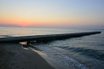 Canvas Print - sunset on the beach