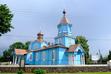 Orthodox church of the Exaltation of the Holy Cross in Narew, Podlasie region, Poland.