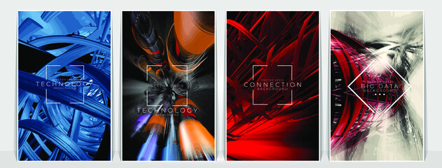 Innovation technology background Hi-tech communication concept, vector illustration