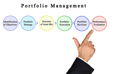 Wall Mural - Six Components of Portfolio Management.