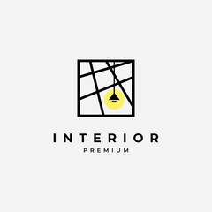 Wall Mural - Interior logo design illustration vector template