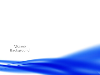 decorative blue wave design pattern vector