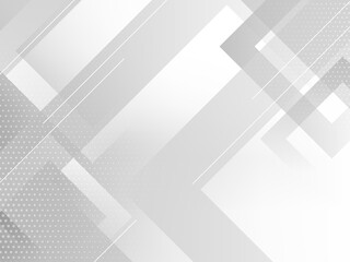 Wall Mural - Abstract grey and white geometric stylish modern background design