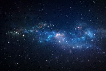 Wall Mural - galaxy, nebula and stars constellations in universe. deep space background.