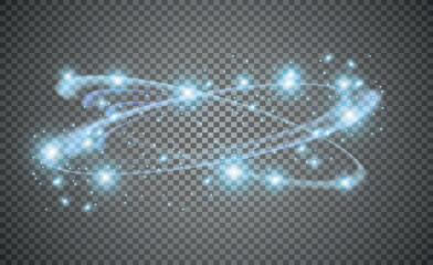 circular lens flare transparent light effect. abstract sparkling spark. ellipse border. shining shoc