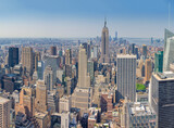 Fototapeta  - NEW YORK CITY - JUNE 10, 2013: Panoramic view of Manhattan skyline