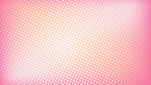 Vector Vintage Pink Dots Background In Retro Style.