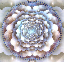 Wall Mural - mandala and multi-layered spaces