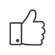 © Ryan - Like icon, hand like, thumb up love symbol. Like symbol, seal of approval.