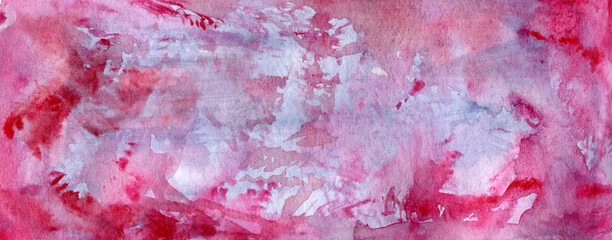 Wall Mural - simple red blue watercolor abstract artistic universal solid color background