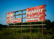 Dilapidated Billboard In Louisiana