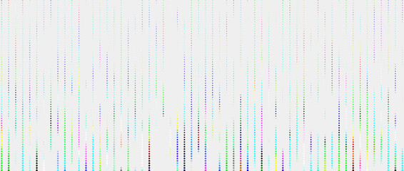 Corrupted code. Vector halftone texture. Cybernetic futuristic background. Big data visualization. Computer virus.