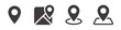 Maps pin icon. Location pin icon. Marker icon. Vector illustration.
