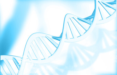 Wall Mural - DNA strand scientific  background. 3d illustration..